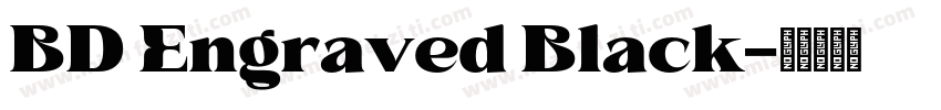 BD Engraved Black字体转换